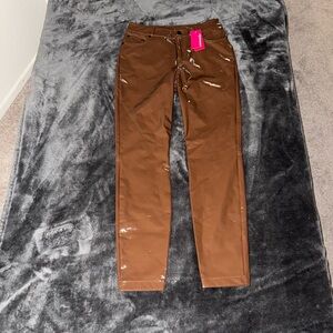 Commando new with tags brown faux leather pants size small